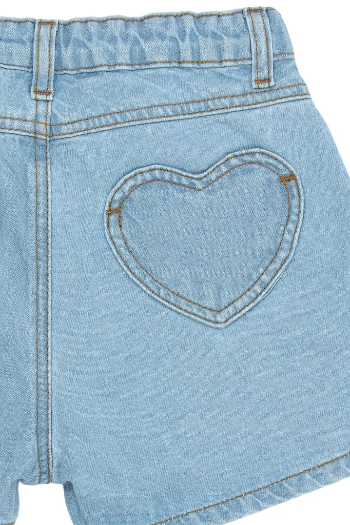 TN6830 - TNSamantha Regular Fit Denim Shorts - Light blue denim - Extra 2.webp