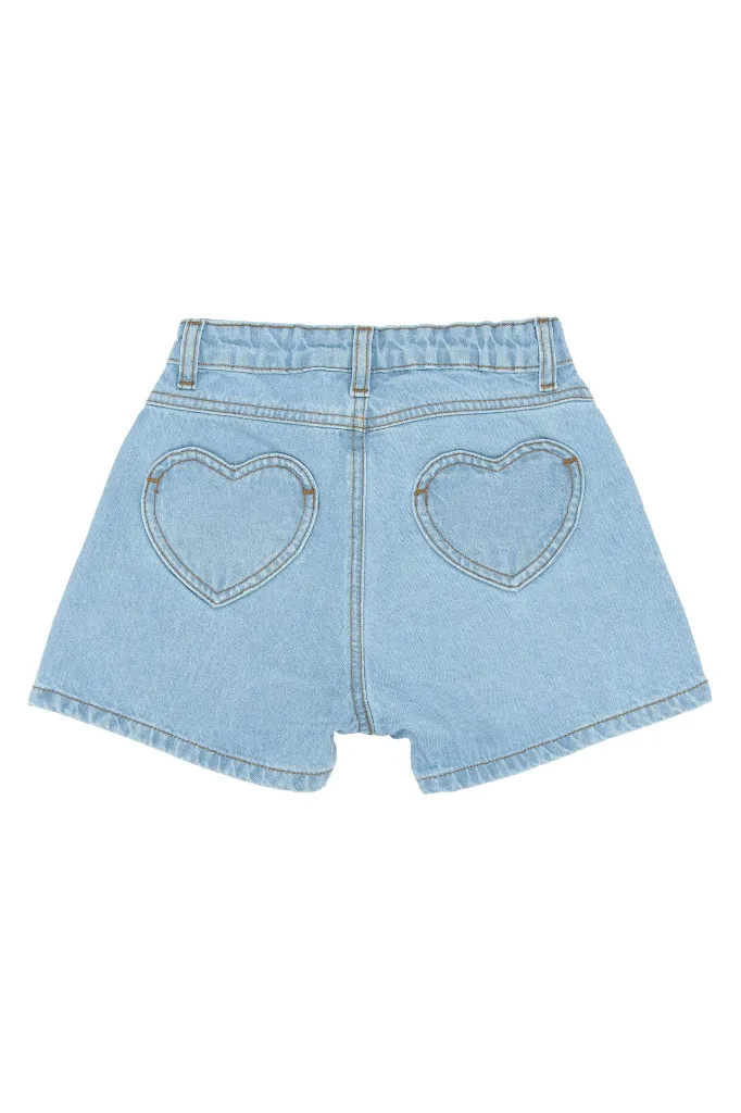 TN6830 - TNSamantha Regular Fit Denim Shorts - Light blue denim - Extra 1.webp