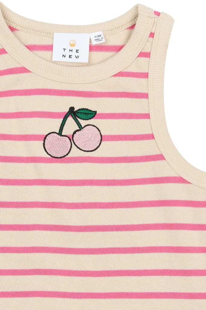 TN6857 - TNShannon Short S_L Top - Carmine Rose Striped - Extra 2.webp