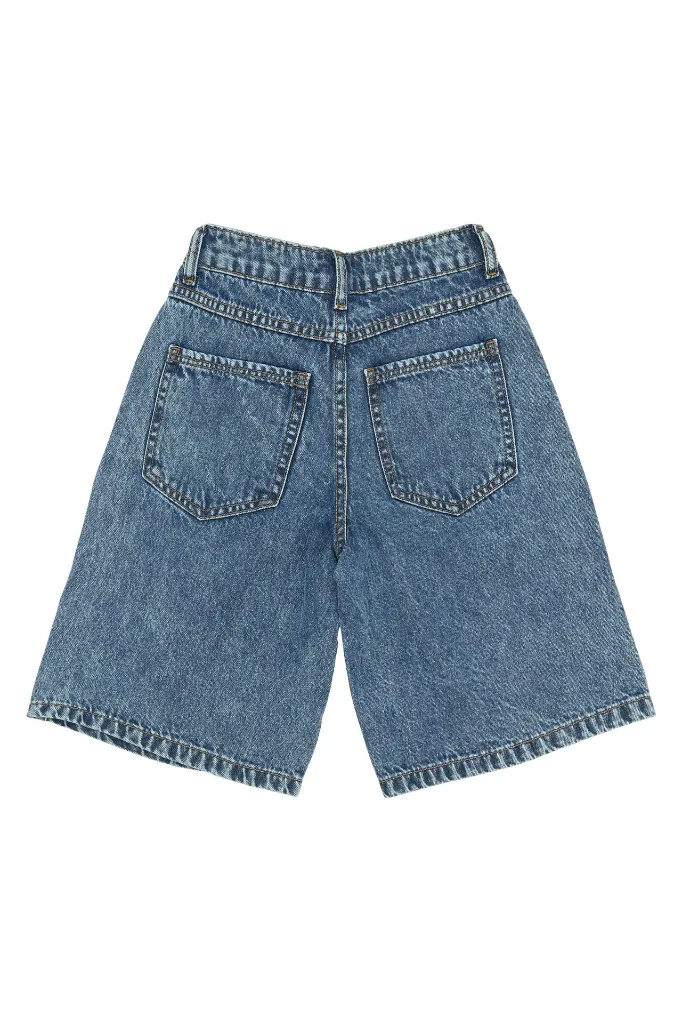 TN6951 - TNSvende Long Baggy Fit Denim Shorts - Light blue denim - Extra 1.webp
