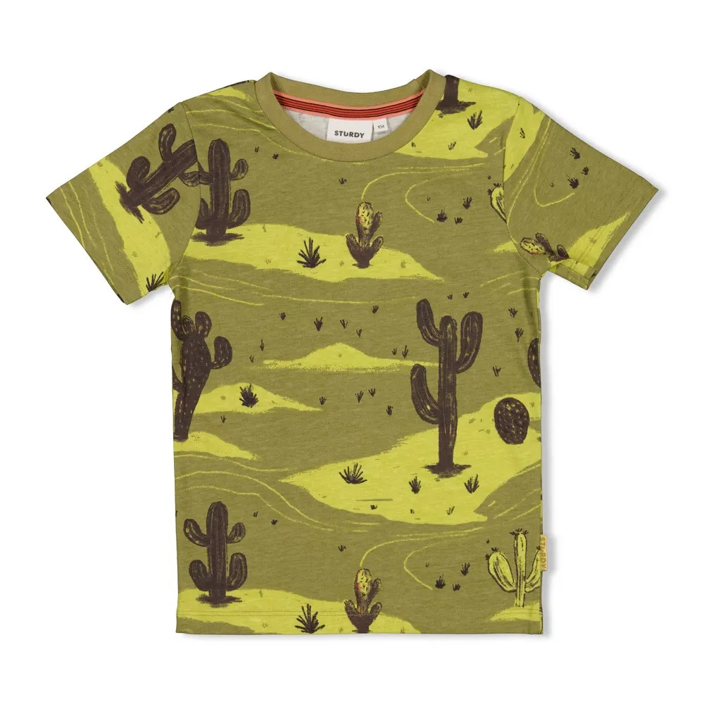 STURDY T-SHIRT KAKI AOP - DESERT FIESTA 116