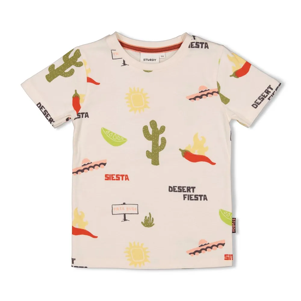 STURDY T-SHIRT BLANC KC AOP - DESERT FIESTA 128