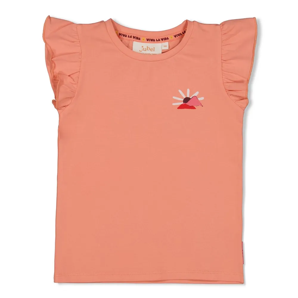 JUBEL T-SHIRT SAUMON SM BACKPRINT - SALSA SUNSET 98