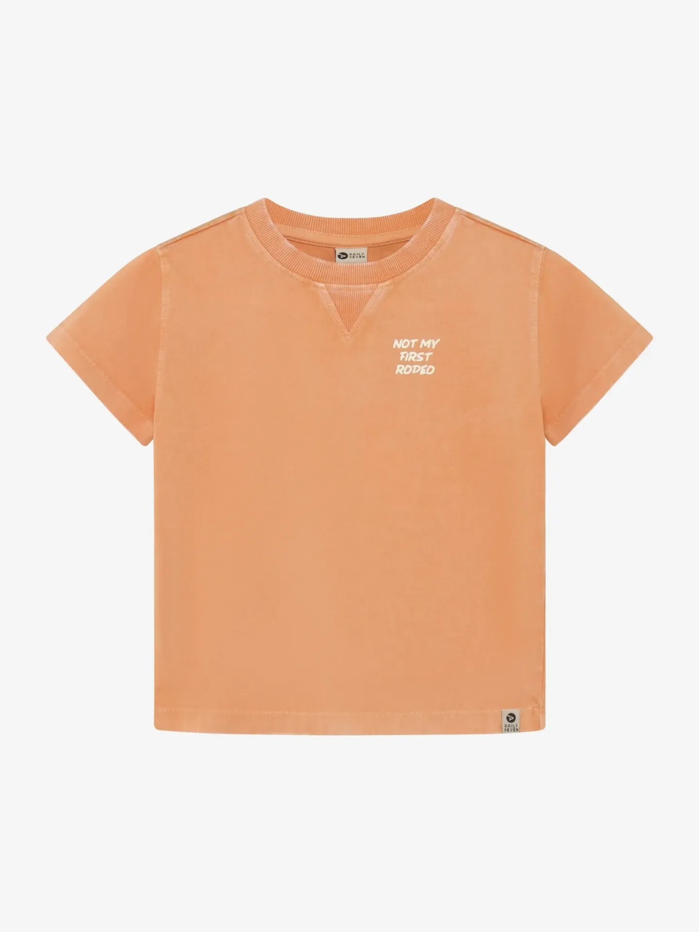 D7 BOYS T-SHIRT MC BACKPRINT ORANGE 122 920349