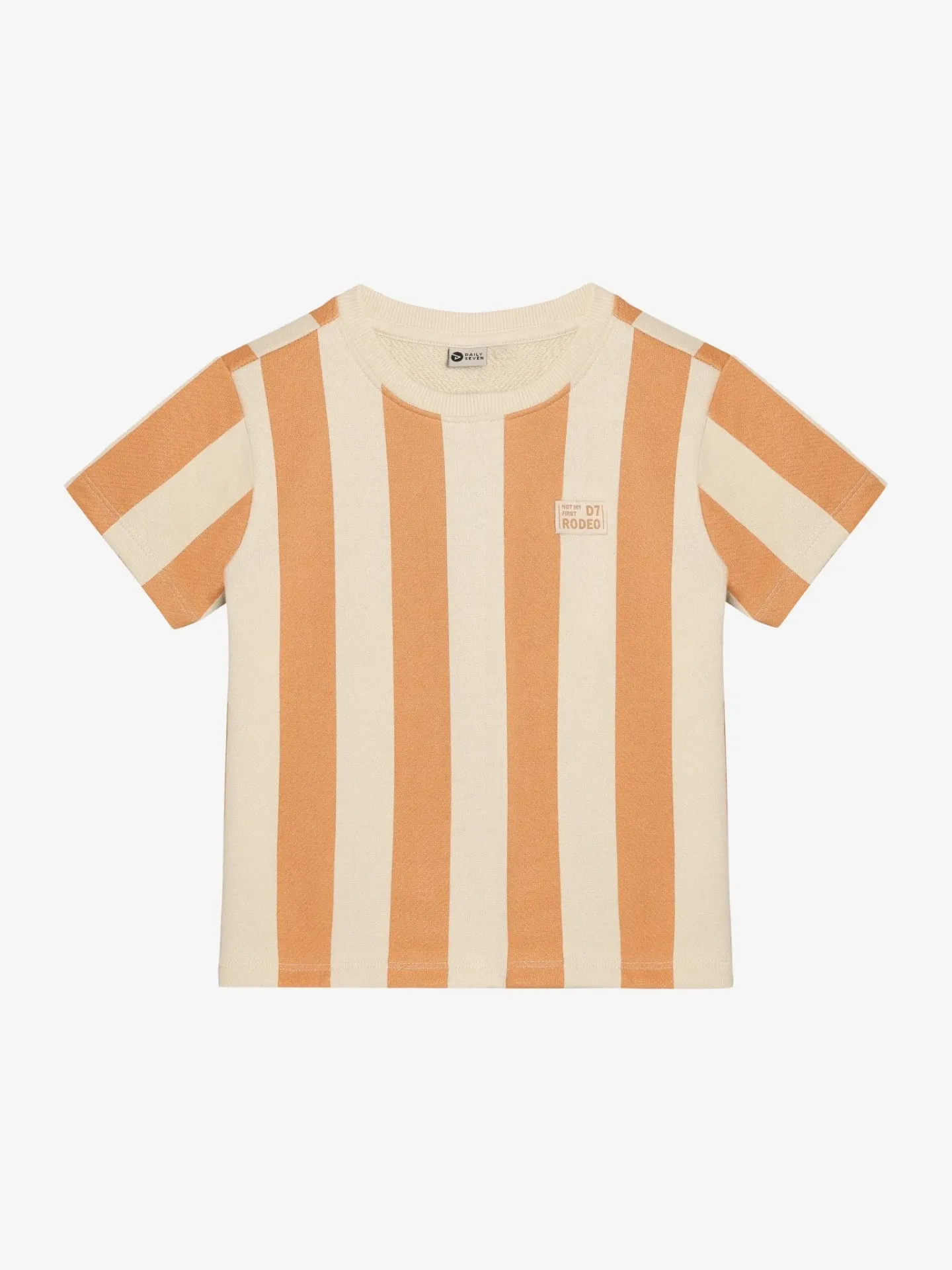 D7 BOYS T-SHIRT MC A LIGNES ORANGE 116 920356