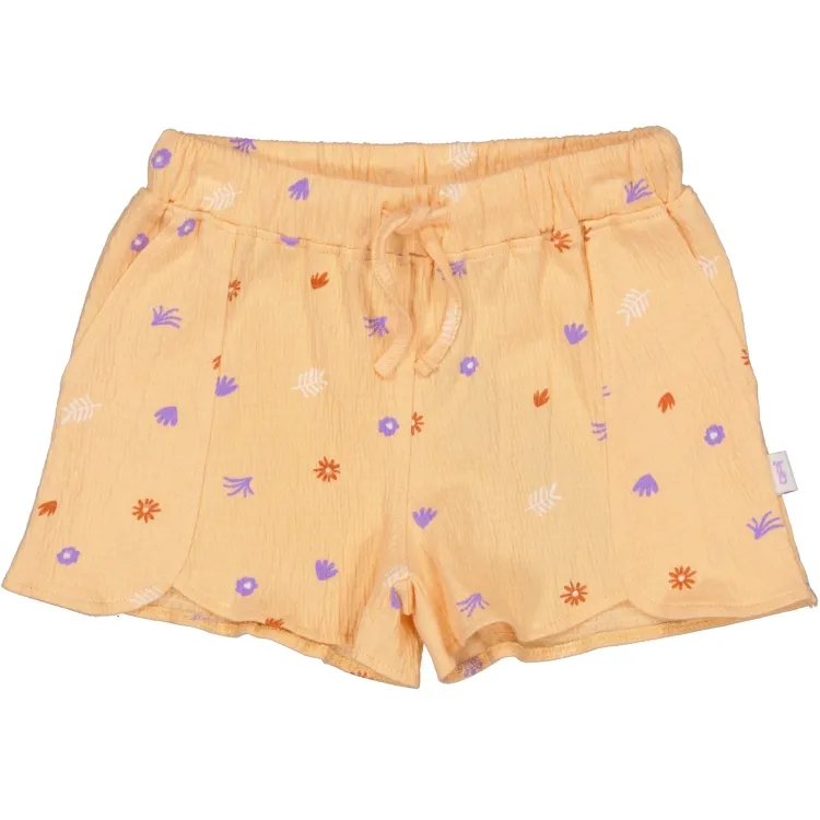 QPI GIRLS SHORT AOP ORANGE FLOWER 104 QS26 DIEUWKE