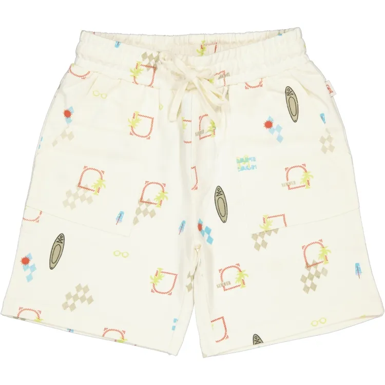 QPI BOYS SHORT AOP BLANC 140 QS26 DRAKE