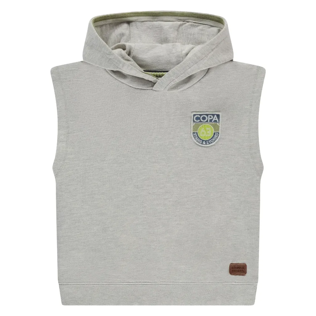S&S BOYS SWEAT SM GRIS CLAIR 122 SSA26207433