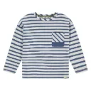 S&S BOYS T-SHIRT A LIGNES LM BLEU 122 SSA26207621
