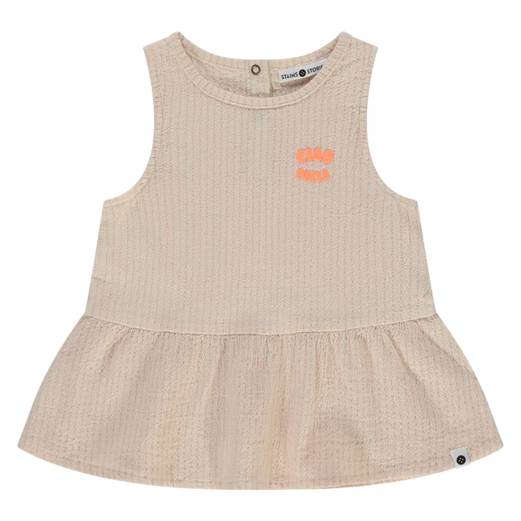 S&S GIRLS BLOUSE SM BLUSH 140 SSA26208520