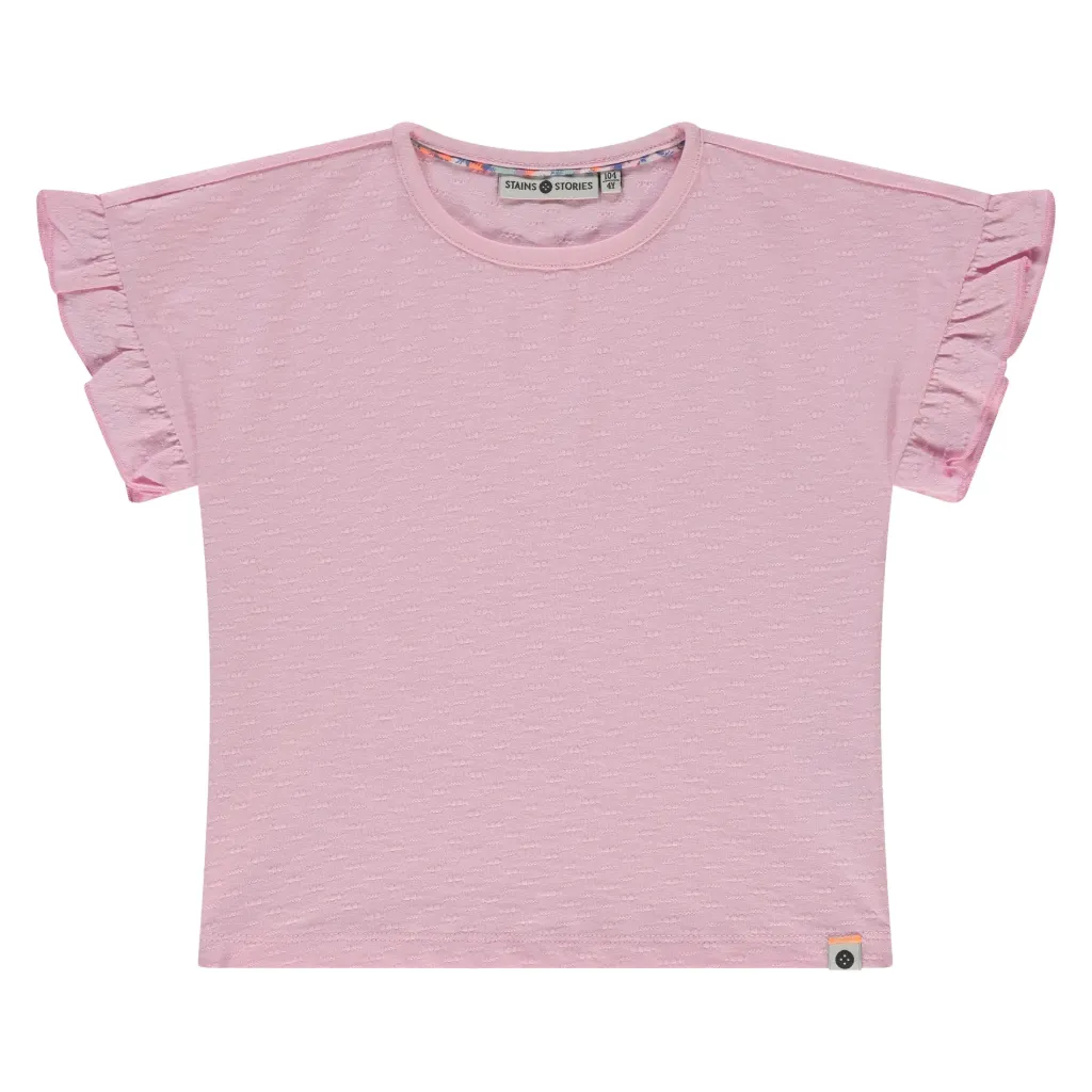 S&S GIRLS T-SHIRT CM BLUSH 116 SSA26208628