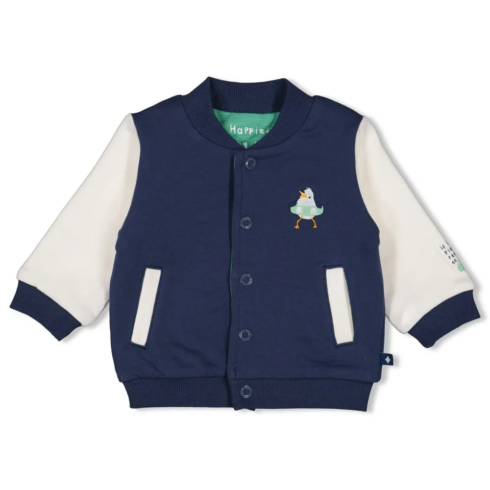 FEETJE - BOYS BOMBER REVERSIBLE INDIGO - SEASIDE HAPPINESS 86