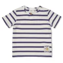 FEETJE - BOYS T-SHIRT BLEU A LIGNES - LAZY DAYS 80
