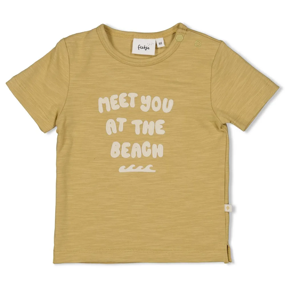 FEETJE - BOYS T-SHIRT OCRE - LAZY DAYS 74