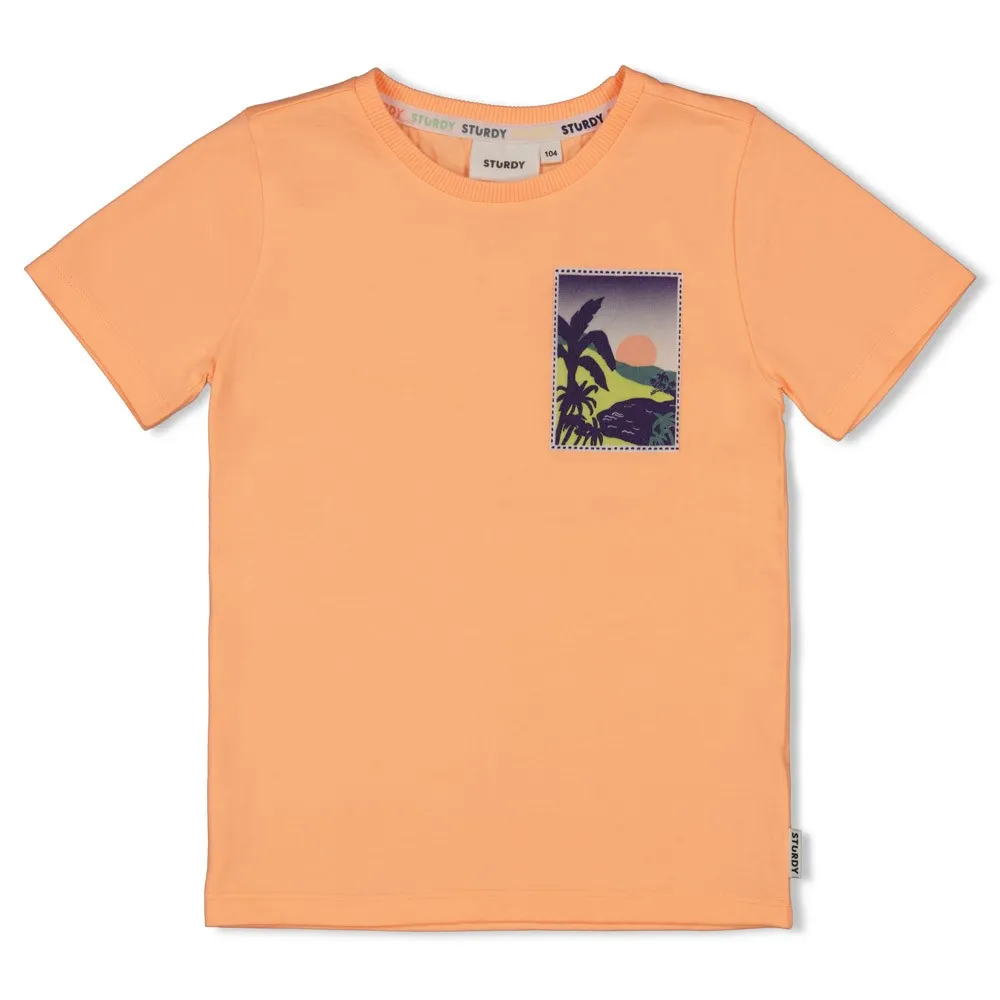STURDY T-SHIRT NEON ORANGE - LAGOON LEGENDS 122