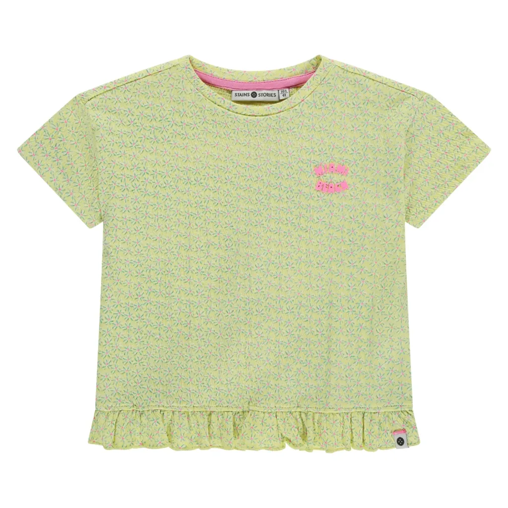 S&S GIRLS T-SHIRT CM VANILLE 110 SSA26308646