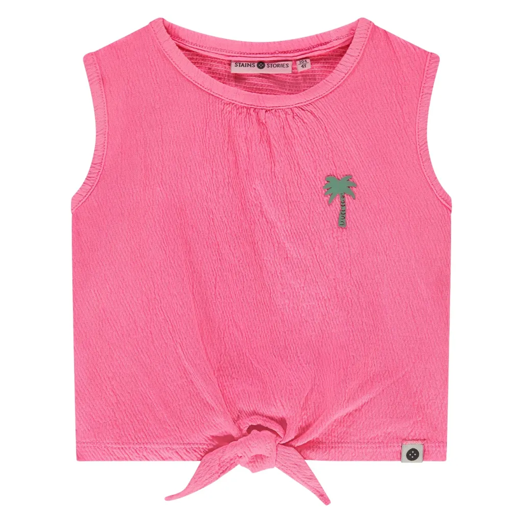 S&S GIRLS SINGLET ROSE NEON 140 SSA26308652