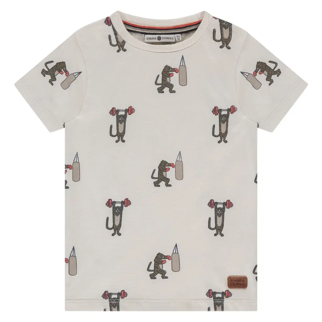 S&S BOYS T-SHIRT MC BLANC CASSE 116 SSA25407661