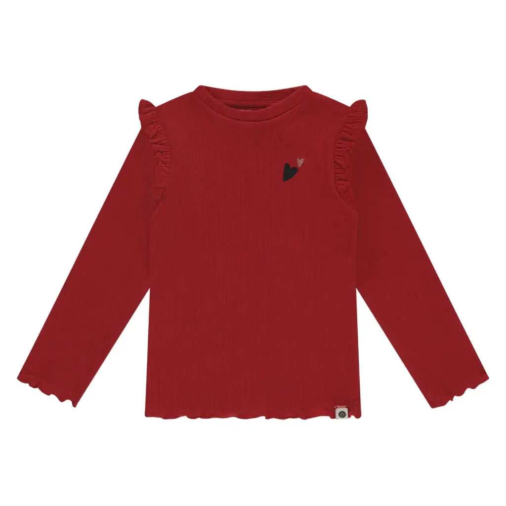 S&S GIRLS T-SHIRT ML ROUGE 110 SSA25608694