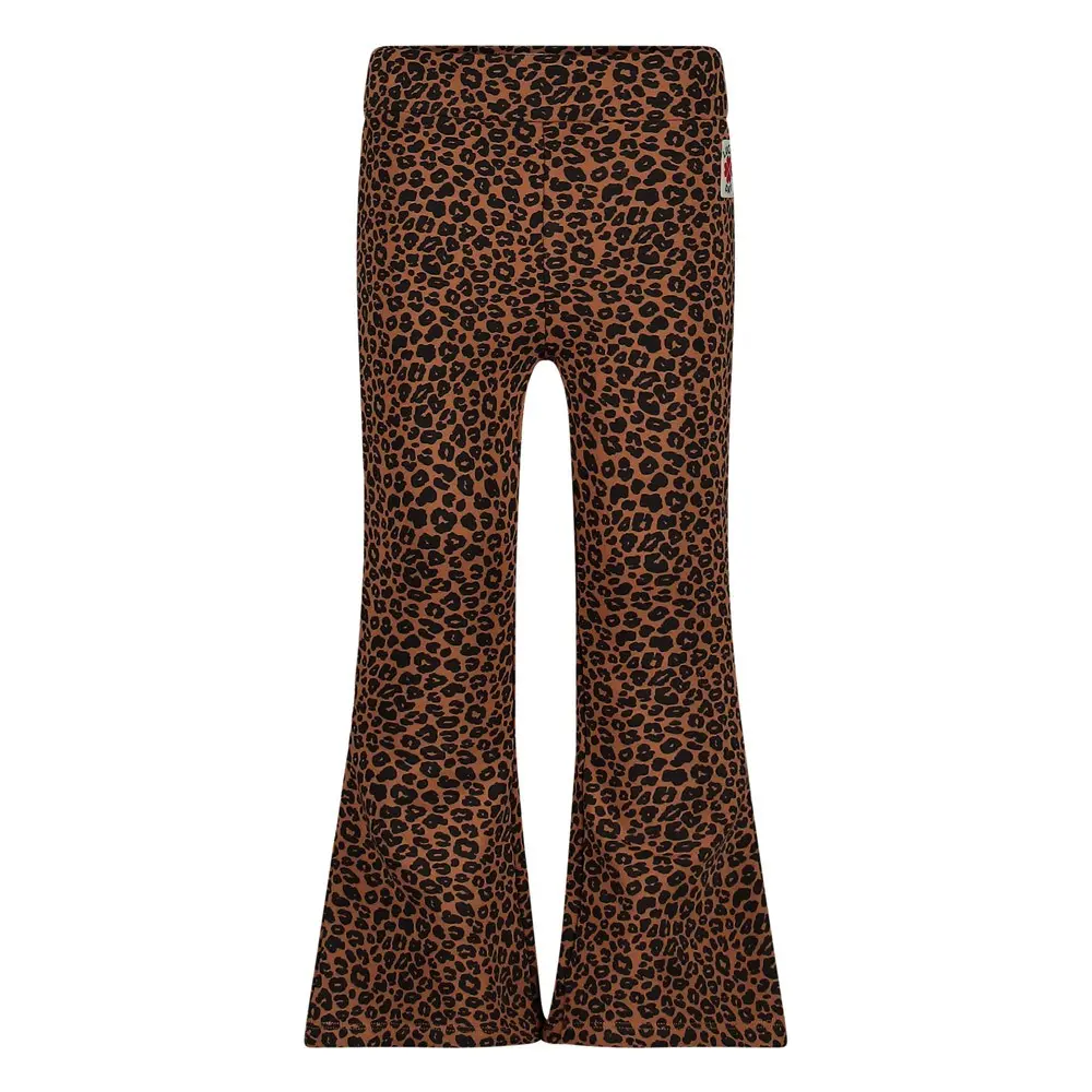 JUBEL PANTALON ÉVASÉ AOP - QUEEN OF HEARTS BRUN 128 92200482