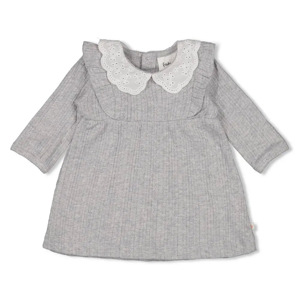 FEETJE - GIRLS ROBE CÔTELÉE - FIELDS OF GREEN GRIS 62 51400554