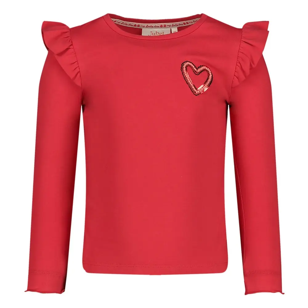 JUBEL T-SHIRT ML - QUEEN OF HEARTS ROUGE 98 91600436