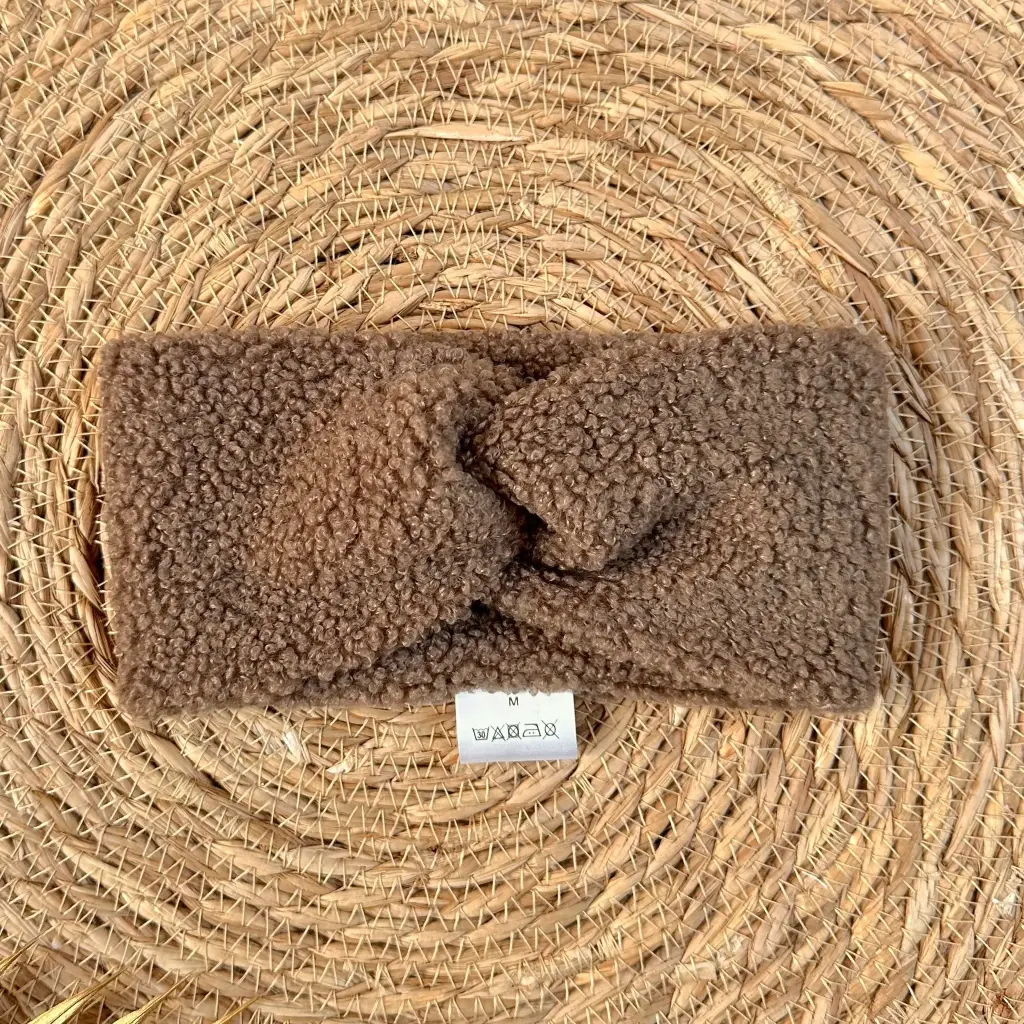 BANDEAU CROISE  BOUCLETTE MOKA