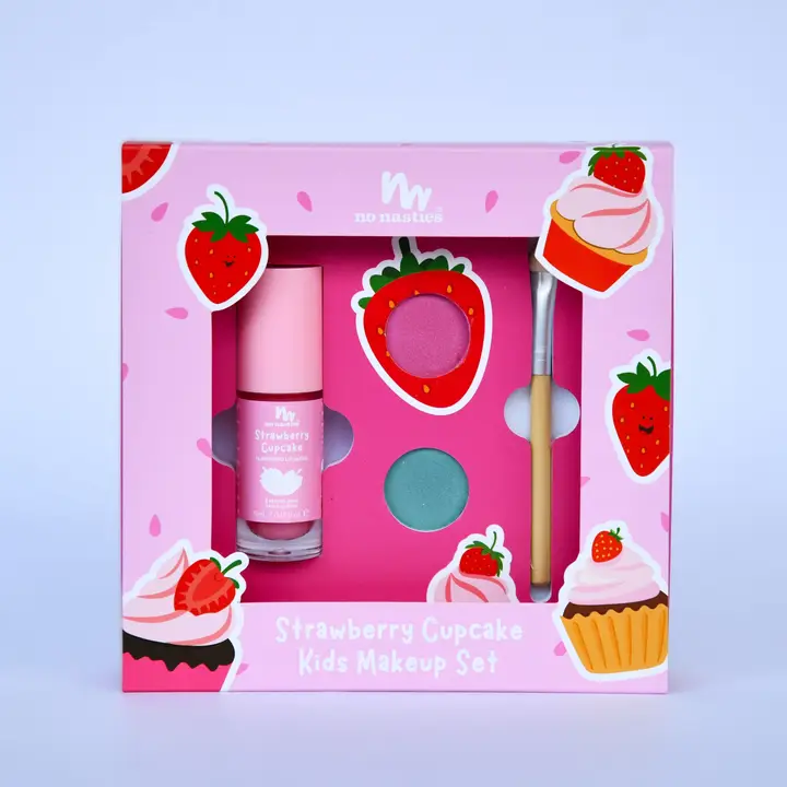 COFFRET CADEAU MAQUILLAGE ENFANT - FRAISE CUPCAKE