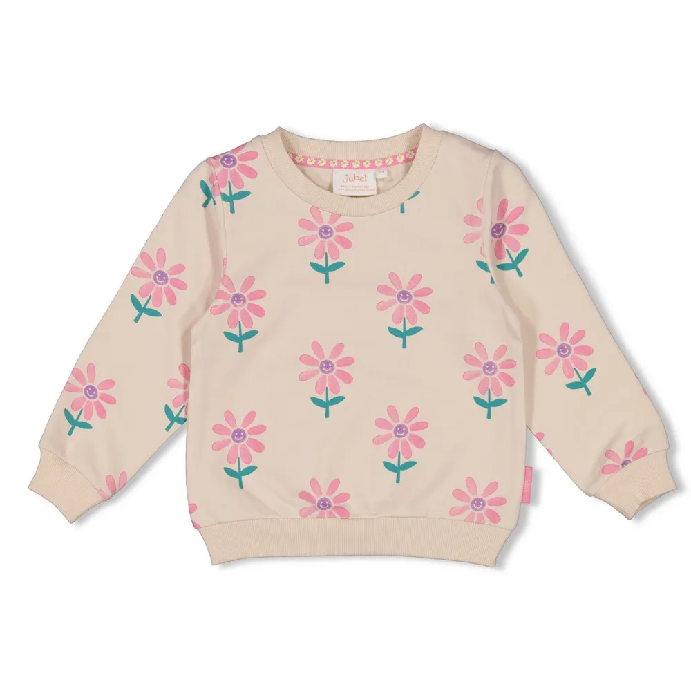 JUBEL SWEAT BLANC KC FLEURS AOP - ROLLING INTO SPRING 92