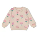 JUBEL SWEAT BLANC KC FLEURS AOP - ROLLING INTO SPRING 140