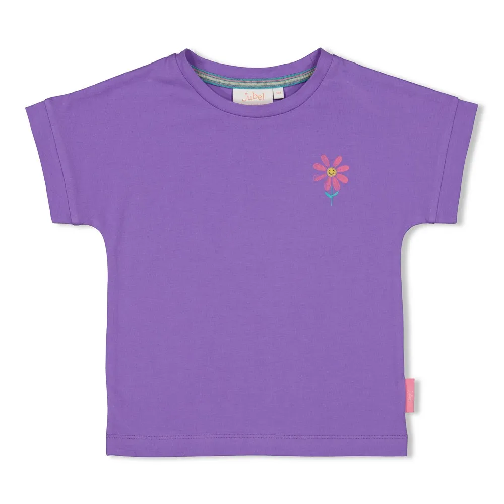 JUBEL T-SHIRT VIOLET BACKPRINT - ROLLING INTO SPRING 92