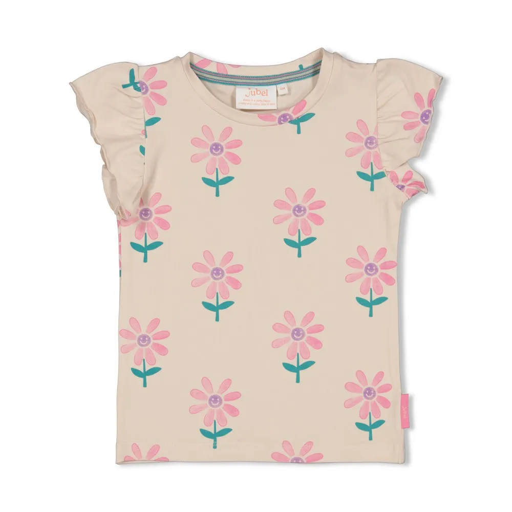JUBEL T-SHIRT BLANC KC FLEURS AOP - ROLLING INTO SPRING 92