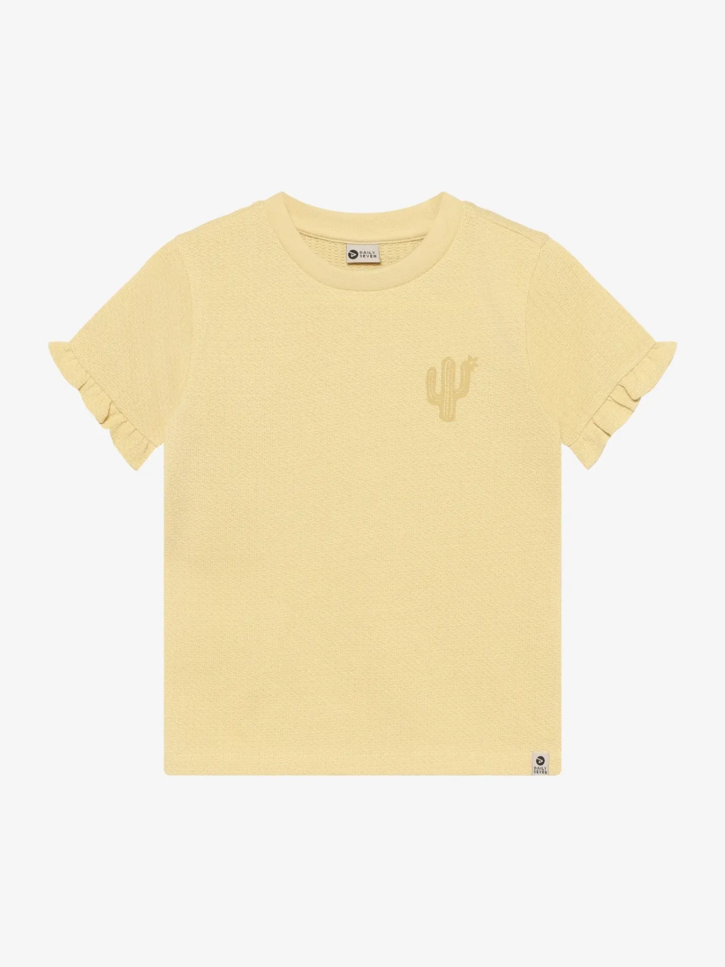 D7 GIRLS T-SHIRT MC BACKPRINT JAUNE 122 930350