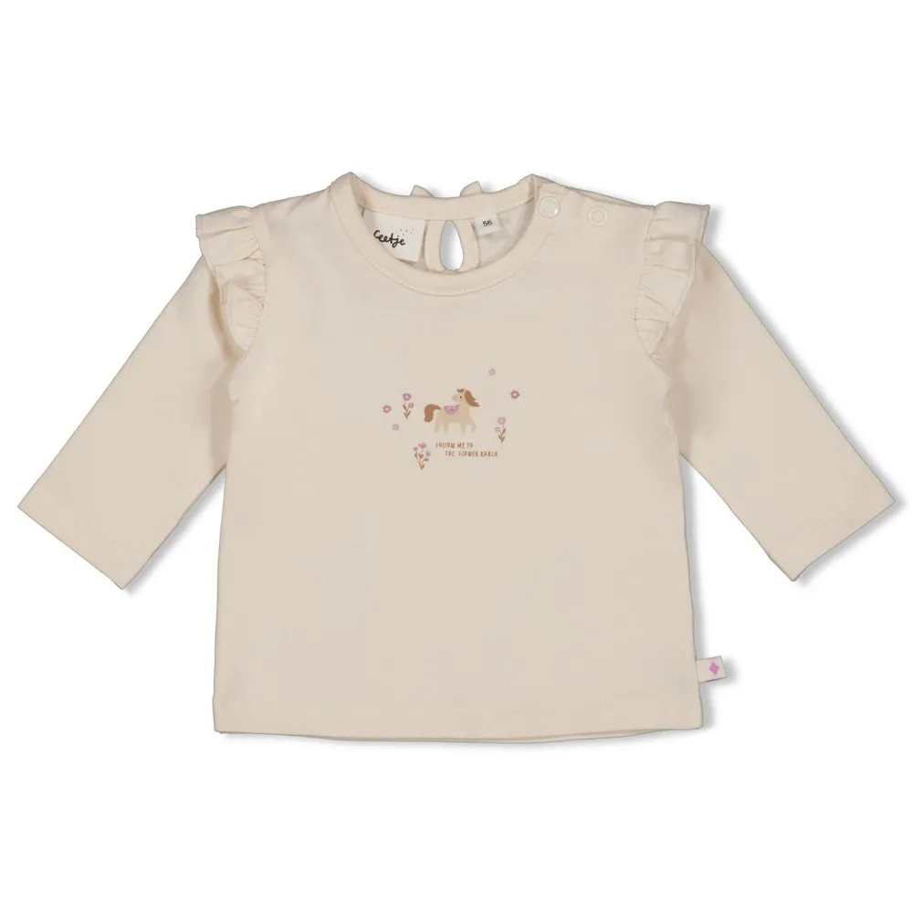 FEETJE - GIRLS T-SHIRT ML BANC KC - FLOWER RANCH 86