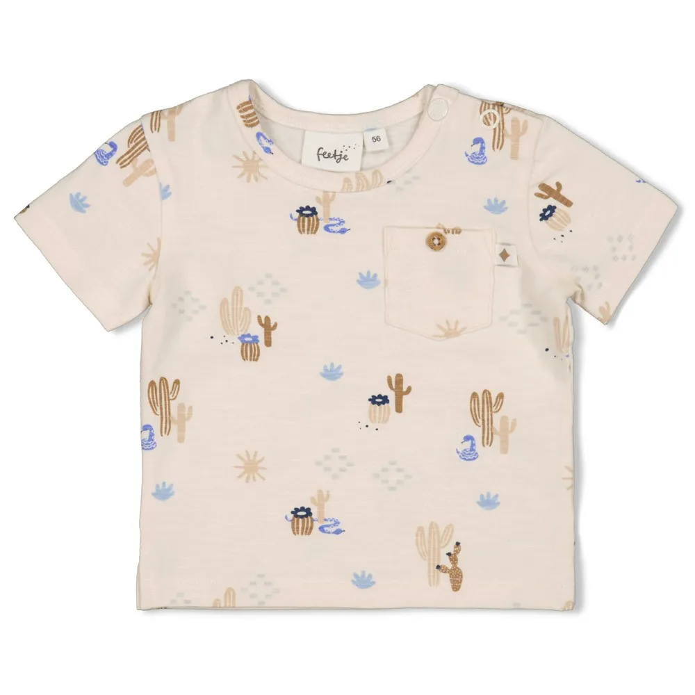 FEETJE - BOYS T-SHIRT BLANC KC AOP - SSSIESTA 74