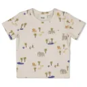FEETJE - BOYS T-SHIRT BLANC KC AOP - SAFARI SAVAGE 80