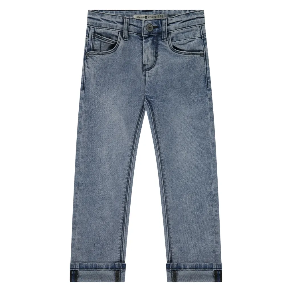 S&S BOYS JEANS GRIS BLUE DENIM 134 SSA26107203