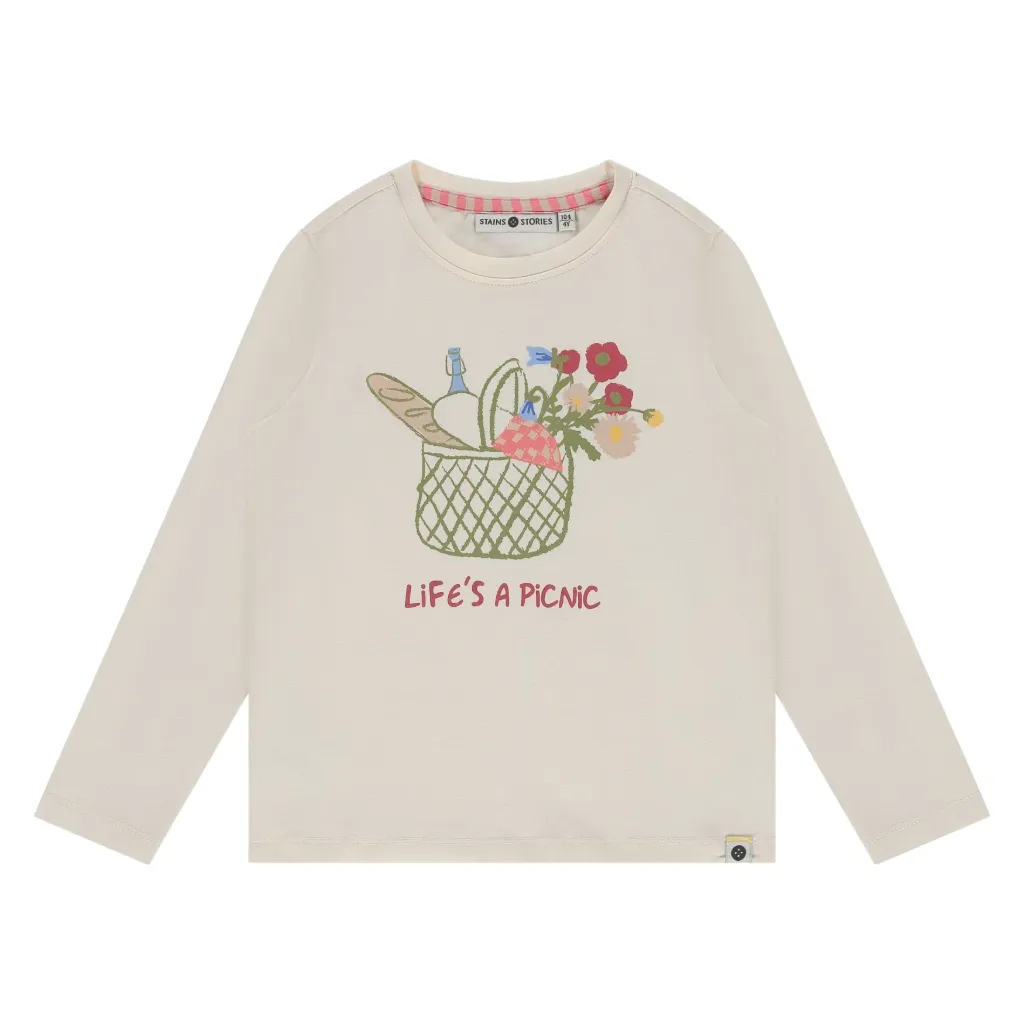S&S GIRLS T-SHIRT LM IVOIRE 104 SSA26108600