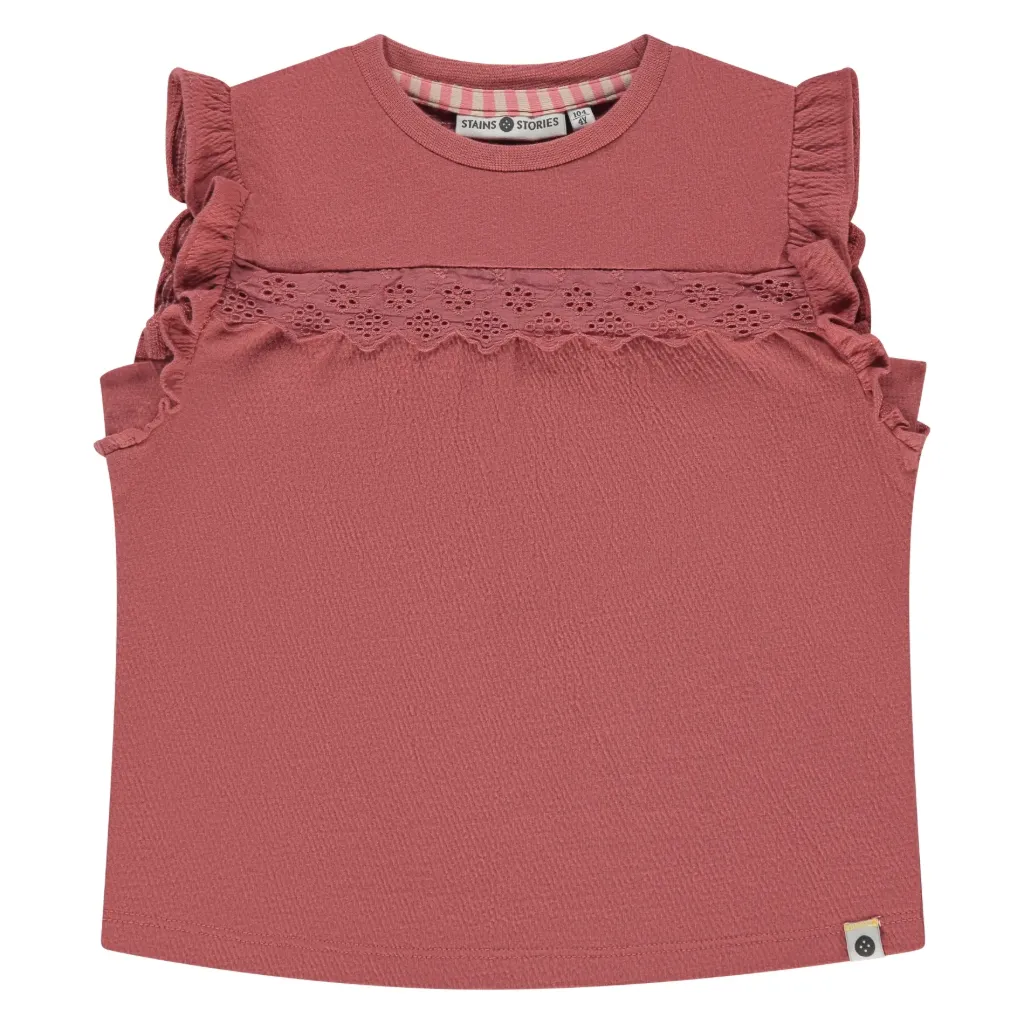 S&S GIRLS T-SHIRT SM RUBIS 110 SSA26108606