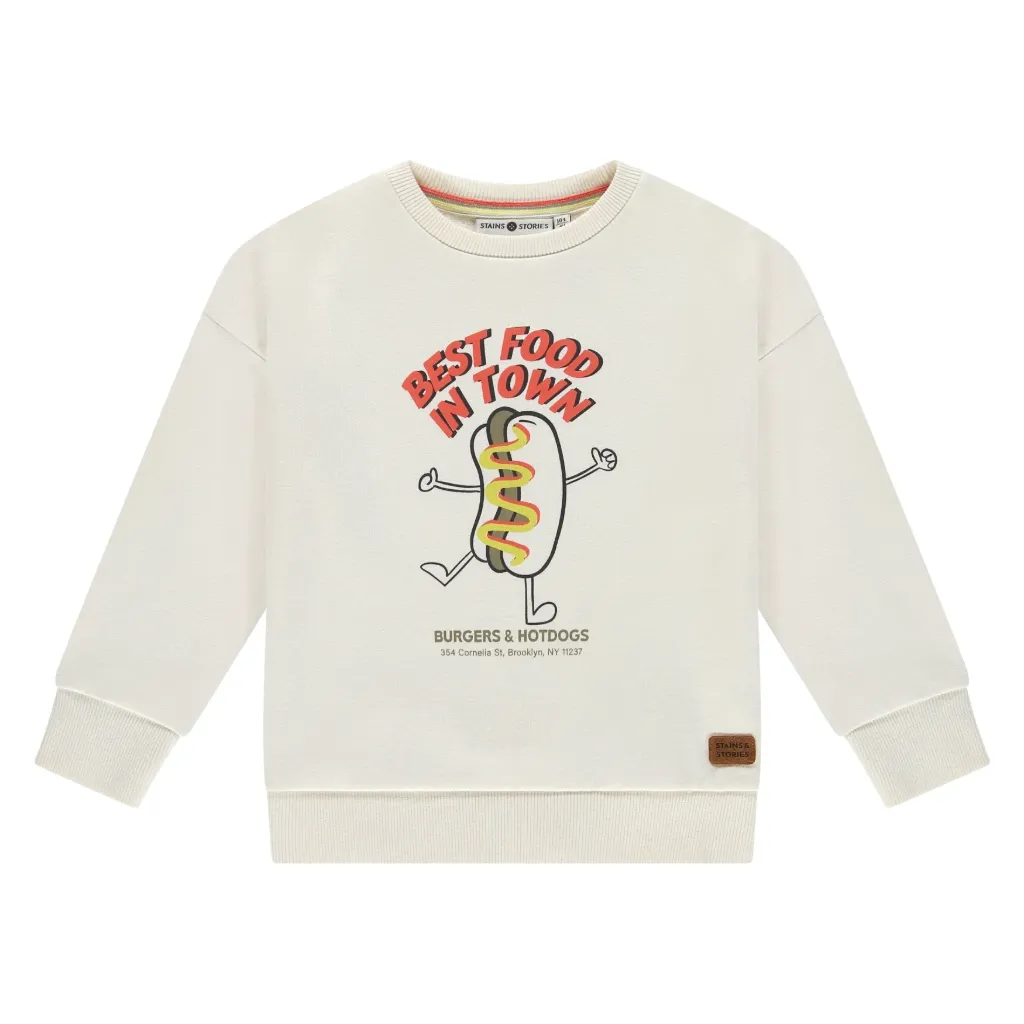 S&S BOYS SWEAT BLANC KC 140 SSA26107409