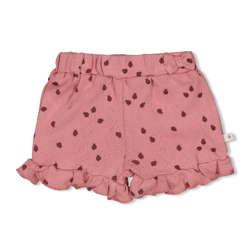 FEETJE - GIRLS SHORT ROSE RIB AOP - LADYBUG 62